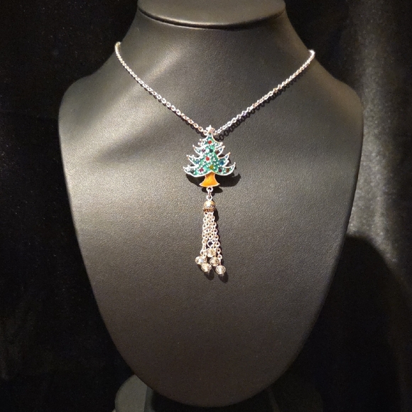 Estate Christmas Tree Tassle Necklace - Picture 1 of 5